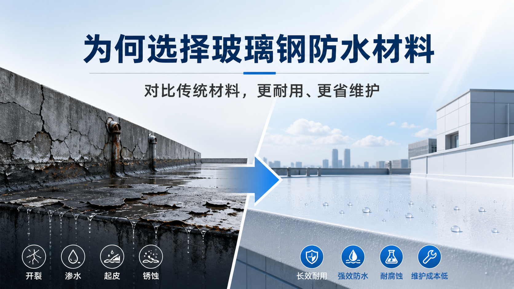 在广东,为何选择玻璃钢防水材料而非传统材料
